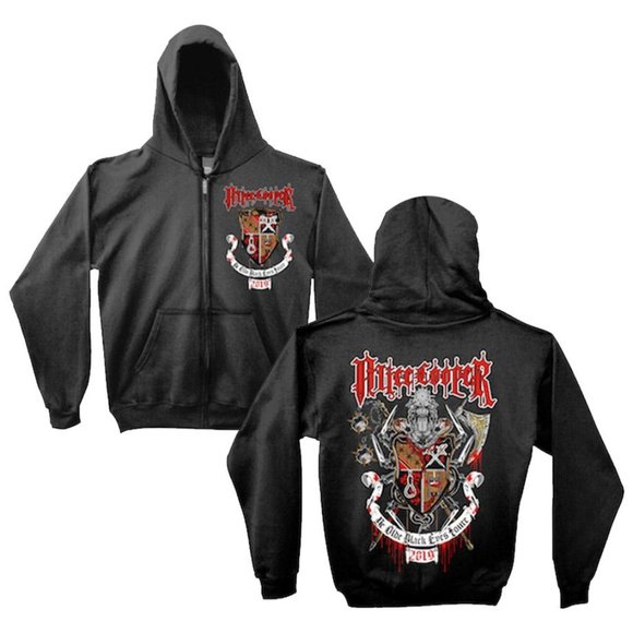 Alice Cooper NEW 2019 Ol' Black Eyes ... Tour M Hoodie deleted - trash elected
